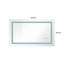 Miroir de salle de bain à DEL avec éclairage avant et arrière, anti-buée, mémoire