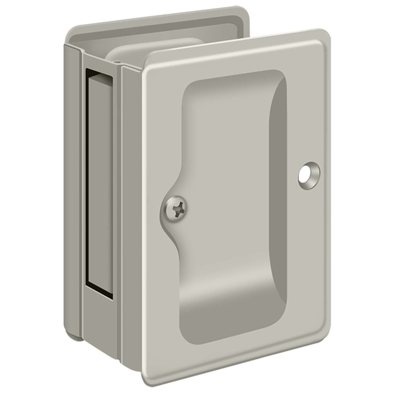 Serrure de poche Deltana SDPA325U15 HD, réglable, passage de 3 1/4 po x 2 1/4 po en nickel brossé, Nickel brossé