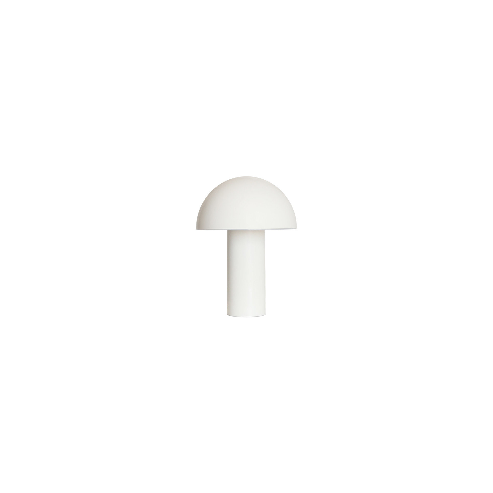 Celia 10" Mushroom Portable LED Table Lamp, 3-Way Dimming and Rechargeable, Cream