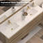Meuble-lavabo flottant avec lavabo Tiberiu-603032045-603032046