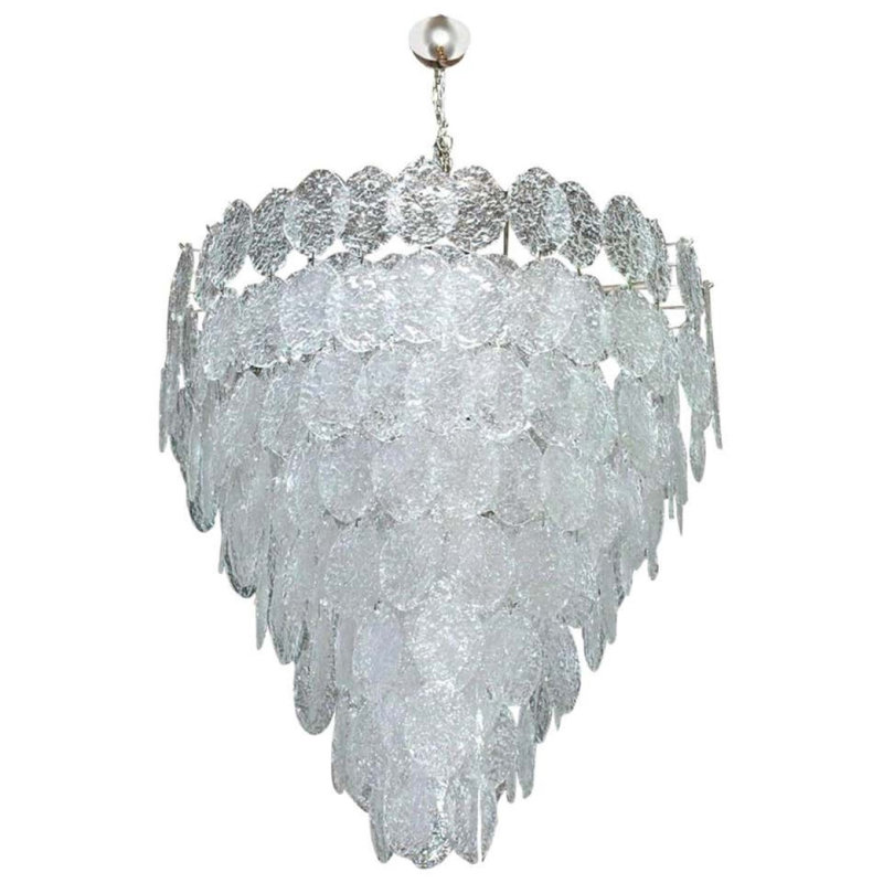 Lustre 28 lumières Venetian, AAVM3607, H 44 po x l 44 po x P 44 po, Nickel mat