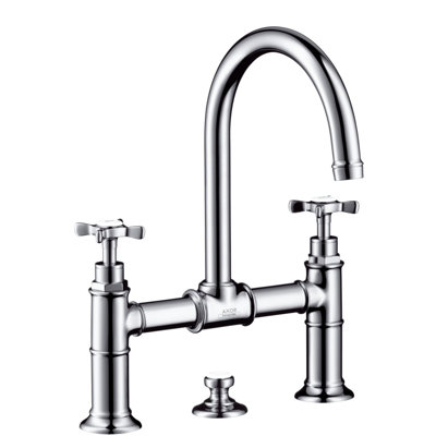 AXOR Montreux Widespread Bathroom Sink Faucet 220 with Cross Handles