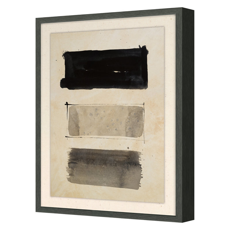 «Formudes 18» par PC Ngo - peinture à cadre unique, Gris, H 40 po x l 30 po