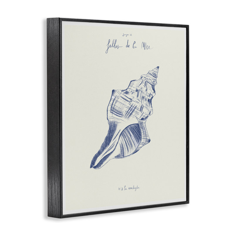 Estampe numérique Filles De La Mer, design par 1x, H 14 po x l 11 po, Giclée encadrée noir minuit