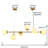 Balarama 6 - Light Sputnik Modern Linear Chandelier-394722105