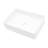 Stain Bathroom Vessel Sink - White Ceramic Rectangular, , Stylish Modern Look, Smooth,