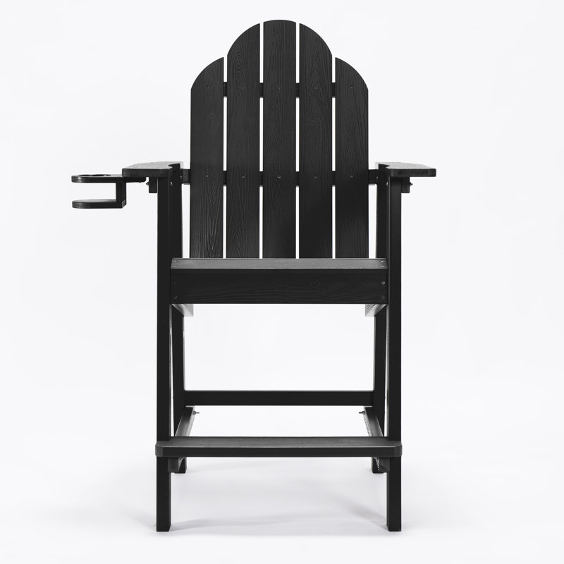 Dutta Outdoor Adirondack Chair, Black