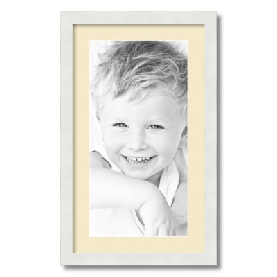 White Matte Picture Frame with Mat