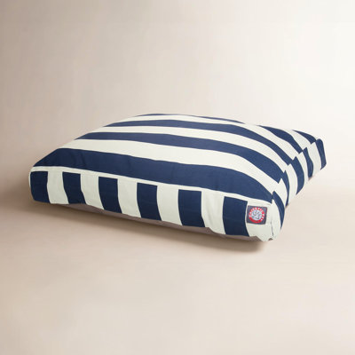 Striped Orthopedic Polyester Pet Bed