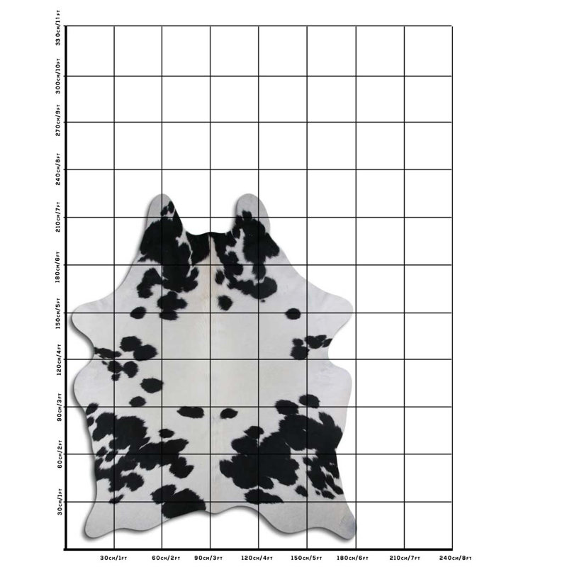 Cowhide Rug Black And White