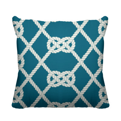 Marina Nautical Rope Indoor Throw Pillow