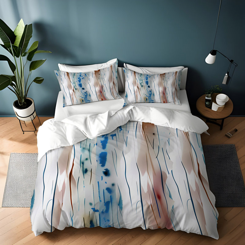 Literie , Housse de couette grand + 2 grandes taies décorat