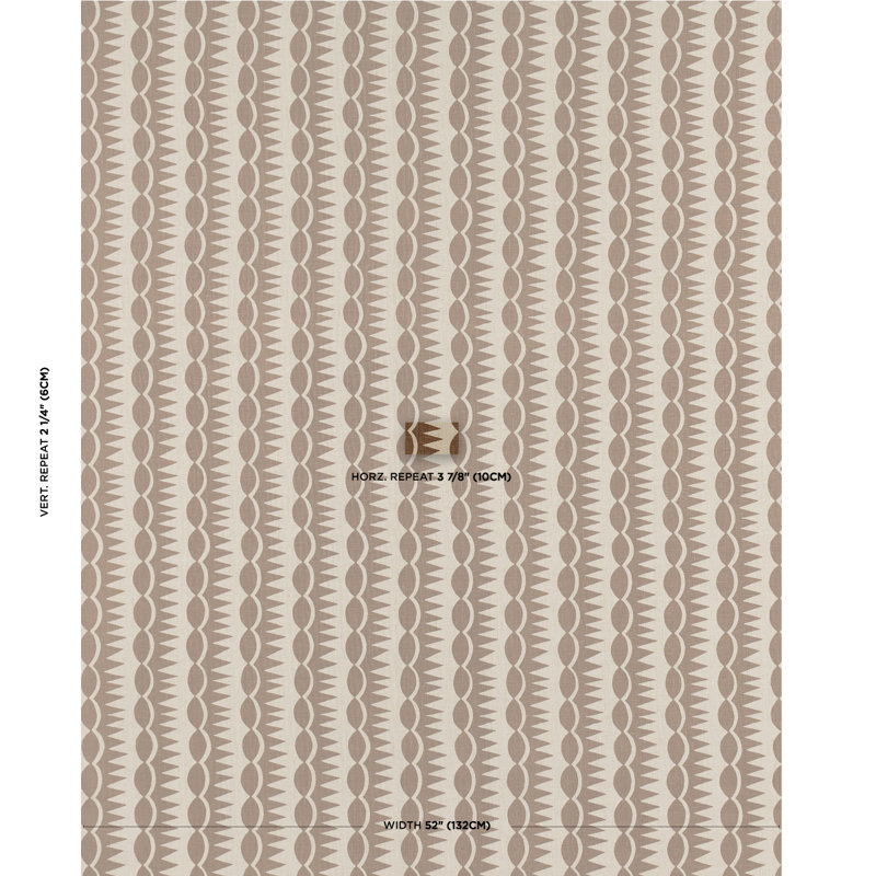 Tissu à rayures Schumacher x Drusus Tabor Dagger