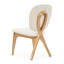 Camellia Field Vanity Chair - Linen/Antique Gold