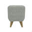 Fauteuil d'appoint gris sans accoudoirs