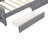 Twin Xl Upholstered Daybed With Gray Linen, Led Belt, 2 Drawers For And Off - Season Items, Structure In Gray, Drawers, Linen Slats Mattress Support Stability-924606822