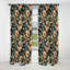 Volant floral rétro motif cachemire rétro - 1 panneau-107533867