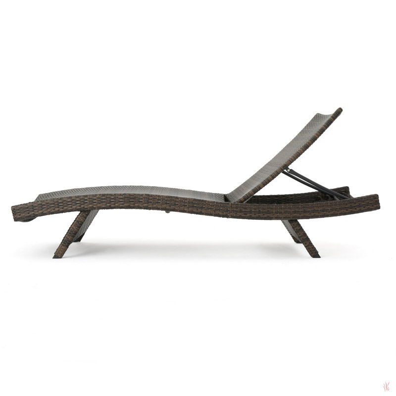 Ensemble de 2 chaises longues en osier Salem PE, Moka