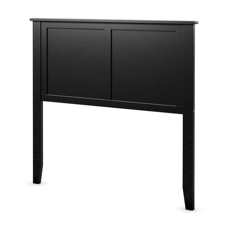 Tête de lit simple à panneau Jawon, Noir
