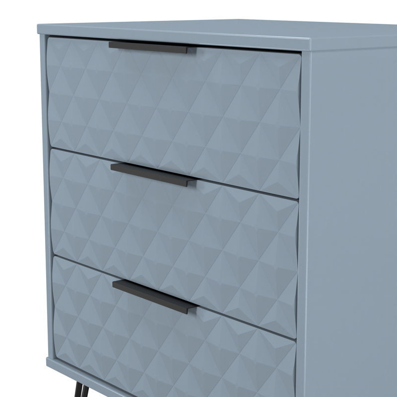 Talita 58cm W 3 - Drawer Chest of Drawers, Blue