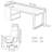 Premium Smoked Wood Veneer Desktop Desk-1806523332