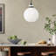 Luminaire suspendu 1 lumière avec verre transparent-111187497-111187494-111187495