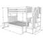 Lit superposé HuneyCutt en chocolat noir, matelas non inclus-1529788088-1529788091
