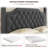 Upholstered Canopy Bed Frame with Tufted Headboard, Nailhead Trim, No Box Spring Needed-1743365752-1743365754