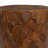 Huzayfah Teak Wood Handmade Side End Brown Accent Table with Mosaic Wood Chip Design