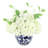 Polysilk Hydrangea Arrangement in Vase