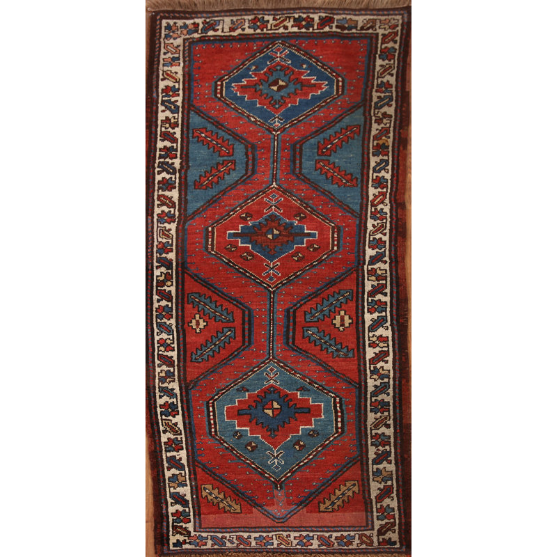 Tapis de couloir Kazak Pre-1900