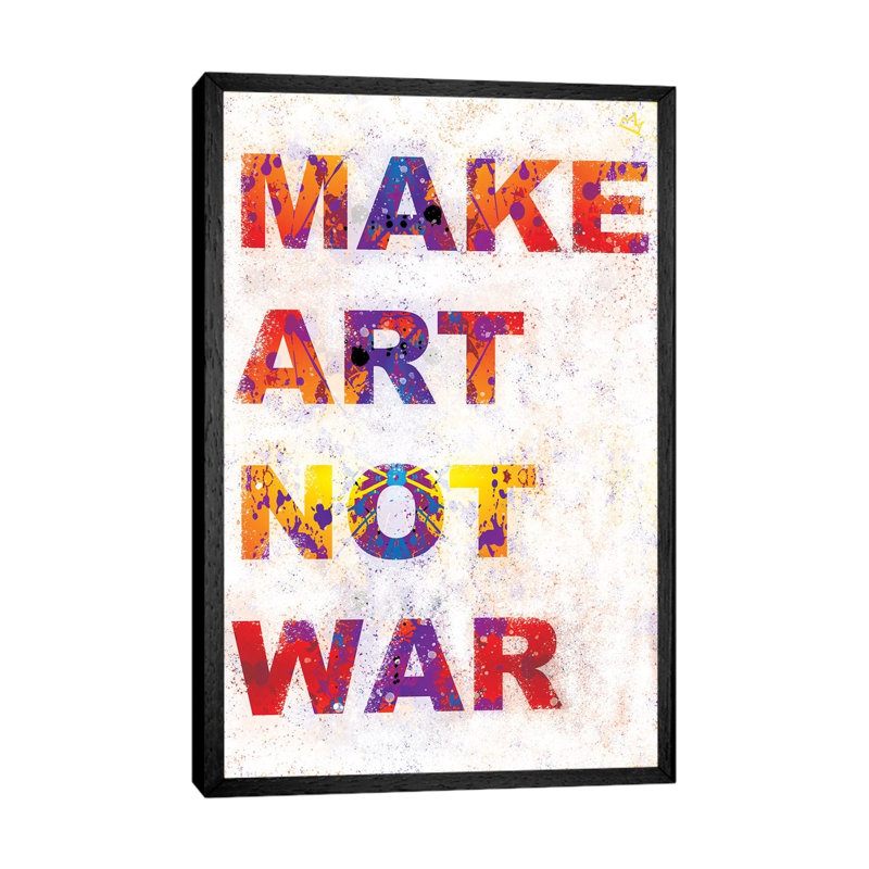 Make Art - Print on Canvas, Black Floater Framed, 101.6cm H x 66.04cm W x 3.81cm D