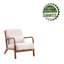 Fauteuil d'appoint Corrigan Studio® Ibby, revêtement en tissu, structure en bois d'hévéa-776930085