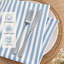 Serviette de table 100 % coton teint en fil, à rayures, 45,7 cm x 45,7 cm-2081716185
