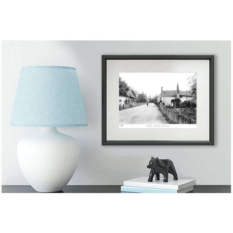 Worth, Crawley Lane 1906 by Francis Frith - Single Picture Frame Print, 40cm H x 50cm W x 2.3cm D