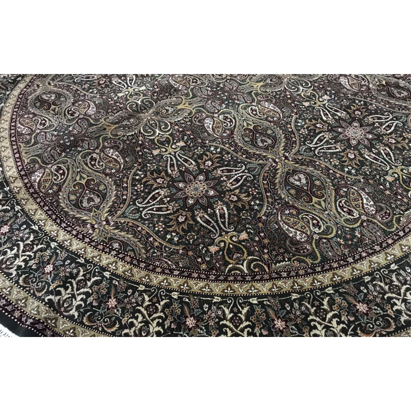 Wool Oriental Area Rug, Round 10'