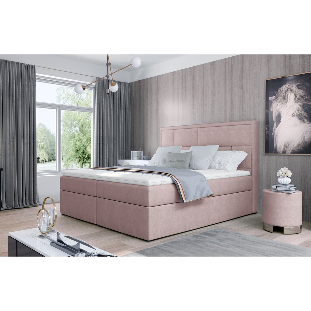 Boxspringbett Glennys mit Topper