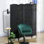 Paravent pliable 4 panneaux de 5,6 pi de hauteur - Paravent autoportant pour bureau à domicile, chambre à coucher et salon