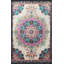 Tapis décoratif rose à motif frangé rose-1599388031