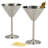 Schurman 8 oz. Stainless Steel Martini Glass Set