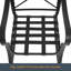 Ensemble de meubles de patio 3 pièces, chaises berçantes d'extérieur en osier avec coussins et table d'appoint en acier-631548287