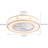 Evamae 5 - Blade Classical Elegant LED Caged Ceiling Fan with Light Kit and Remote Control-1426693831