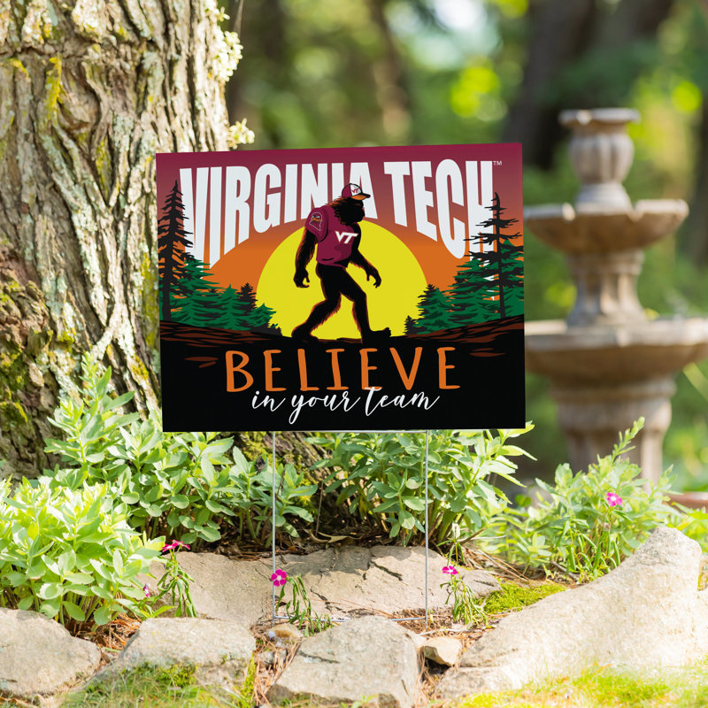 Virginia Tech Yard Sign, Bigfoot