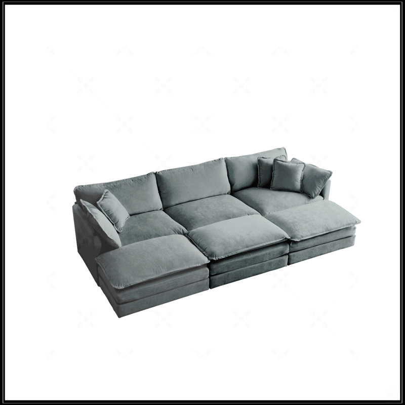 Modular 6 Seater Sectional Super Soft Sofa