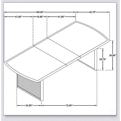 Table de salle à manger extensible moderne avec rallonge amovible et plateau biseauté pour une configuration de sièges flexible