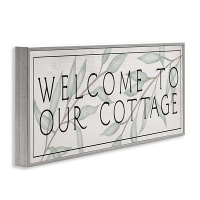 Rustic Cottage Welcome Framed Giclee, design by Lil' Rue