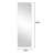 65"X 24" Inch Full Body Round Corner Mirror For Living Room Bedroom Cloakroom Wall Hanging With Hanging Hole High Quality 5Mm Silver Mirror  Explosion-Proof Glass-776510765