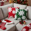 Abstract Red + Green Backrest Cushion