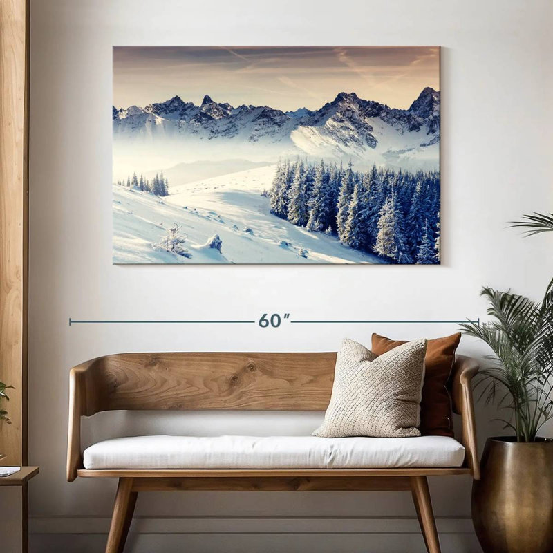 Alvord Winter Snowy Mountains, H 32 po x l 48 po