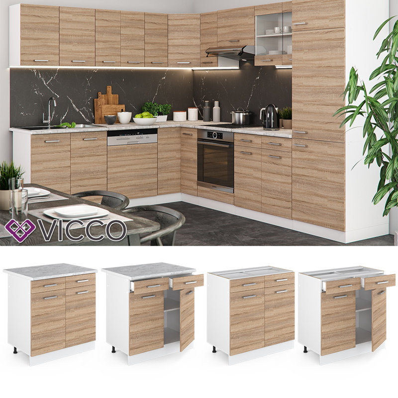 Mehtap Matte Base Unit, Sonoma